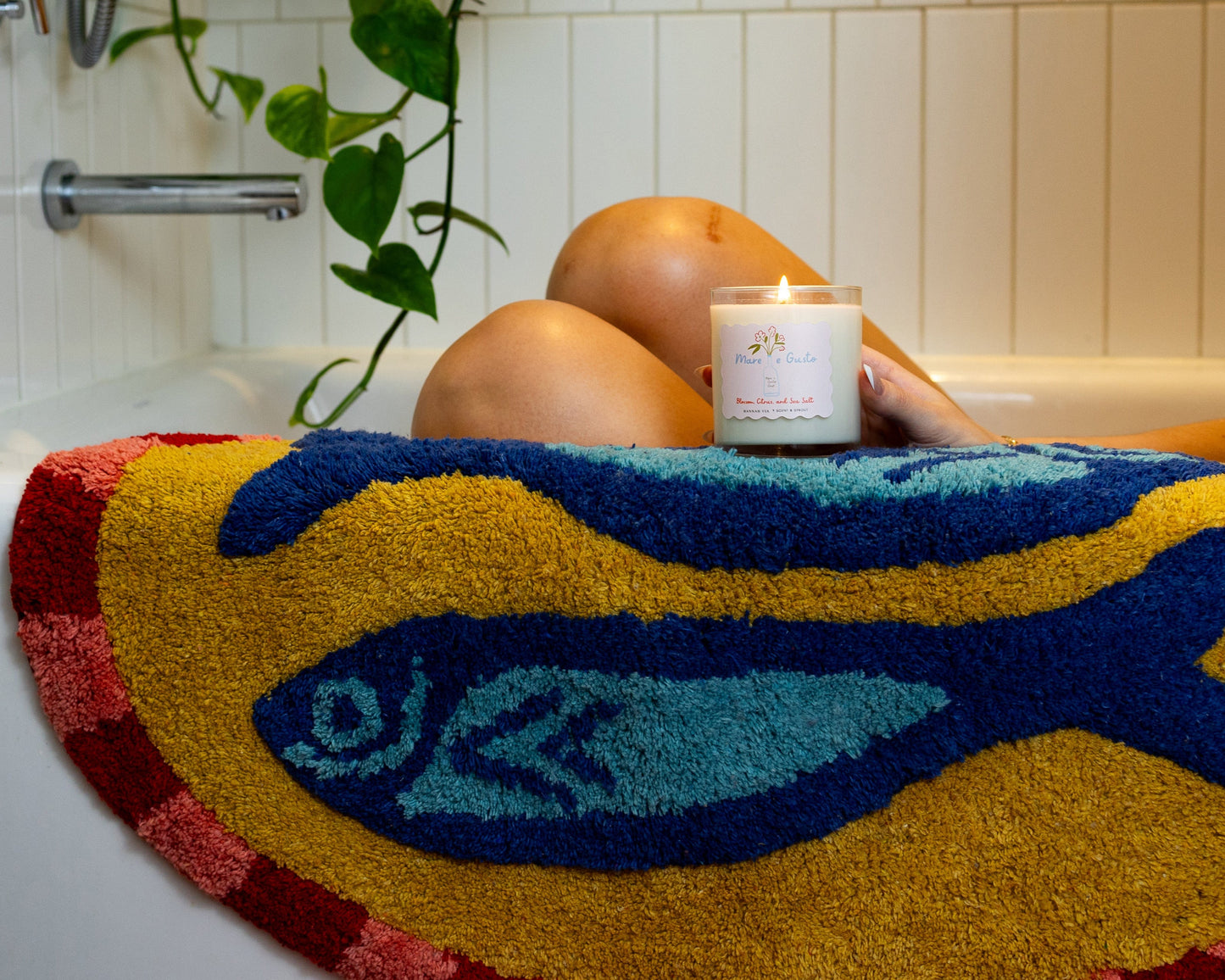 Two Fishes Bathmat